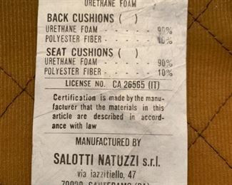 Natuzzi Italian Leather Sofa 90w 40d 30h and chair 40w 40d 30h plus ottoman 24 x 24 x 17h.