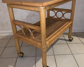 Rattan Bar Cart