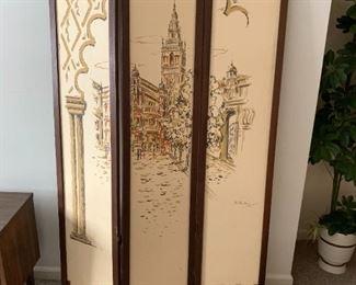 Room Divider - Printed design signed by Artist "B Muscio 62"