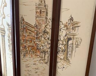 Room Divider - Printed design signed by Artist "B Muscio 62"