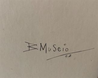 Room Divider - Printed design signed by Artist "B Muscio 62"