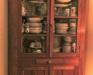 1860-1870 Cherry Corner Cabinet