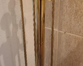 Fireplace tools set (heavy brass)