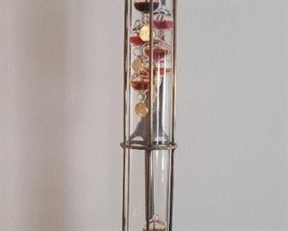 Galileo brass hanging thermometer