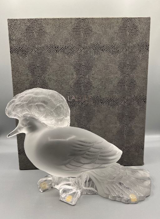 LALIQUE GREAT GOURA BIRD     VERY RARE