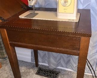 Singer Sewing Machine and Cabinet