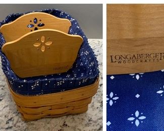 Longaberger Woodcrafts Bread Basket with Dividers