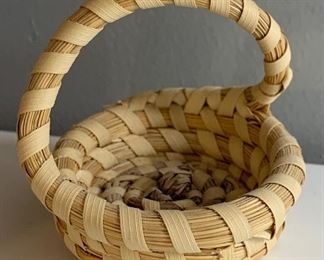 Miniature Sweetgrass Basket