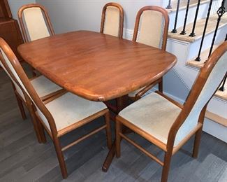 Mid Century Danish Boltinge Dining Table and 7 Chairs