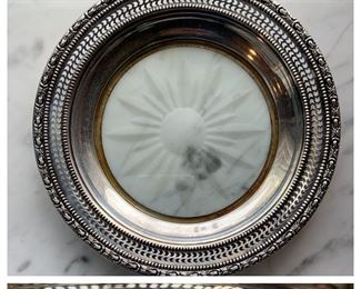 Frank M Whiting & Co Sterling Rim Dish/Plate/Tray