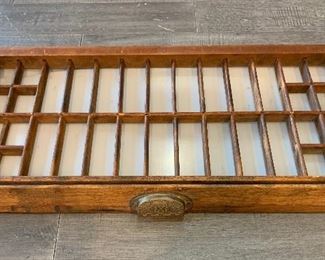 Small Wooden Printer's Tray