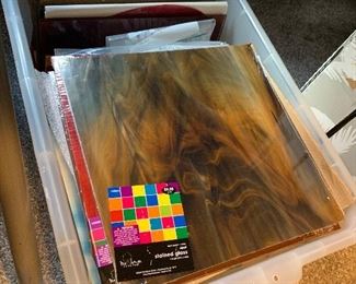 Large Assortment of Stained Glass Pieces