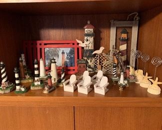 Assortment of Lighthouse Decor