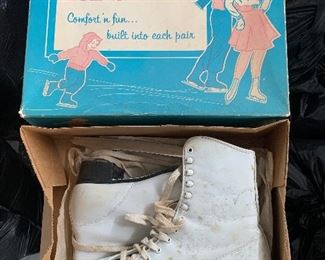 Vintage Sears Ice Skates in Box