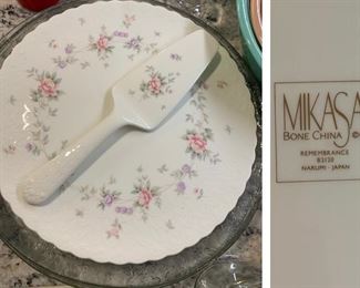 Mikasa Remembrance Cake Plate & Server