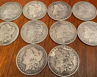 Assorted Morgan Silver Dollars