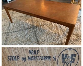 Mid Century Danish Coffee Table by Vejle Stole Møbelfabrik