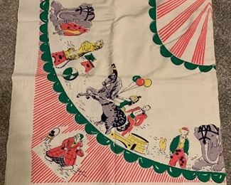 Vintage Circus Tablecloth