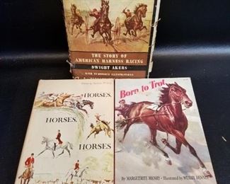 Antique and vintage horse related books