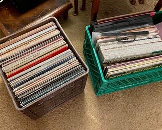 Vinyl albums and 45's (classical, musicals, jazz, children's)