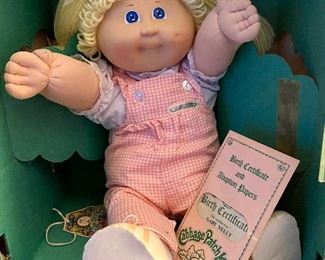 Cabbage Patch doll with original box and birth certificate