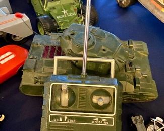 Sears remote control army tank toy