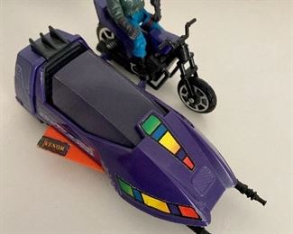 M.A.S.K. Pihrana submarine and side motorcycle with Sly Rex action figure