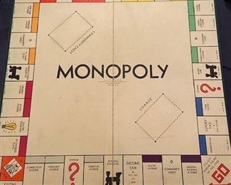 1935 monopoly game board