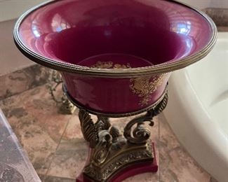 pair of beautiful pedestal bowls Italian