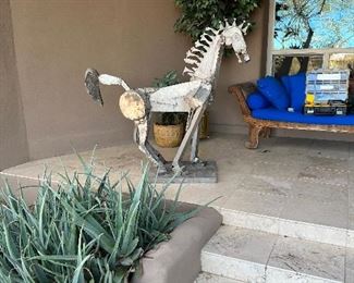 metal horse