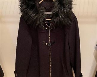 Nine West Coat with Faux Fur Collar (XL)