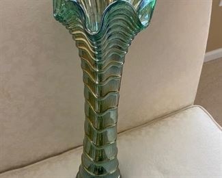 carnival glass vase