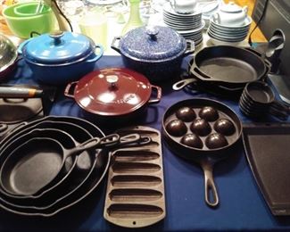 Vintage cast iron cookware