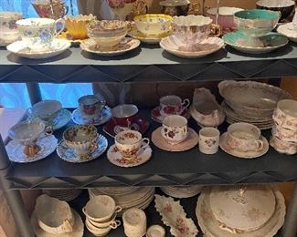 Teacup/saucers and several China sets