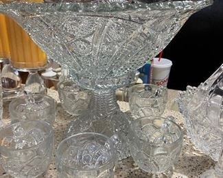 Gorgeous punch bowl set
