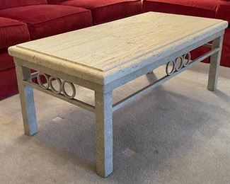 66____$140
Cream rectangular metal base coffee table
  • 19high 48wide 24deep 