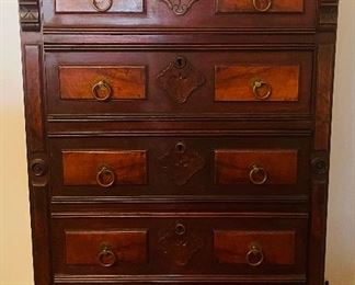 7_____ $475 
 Tall chest American Victorian chest • 55"W x 33"L x 19 1/2"D 