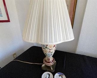 60_____ $60 
Oriental lamp has wire cut off 
 