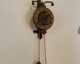 63_____ $110 German clock handmade open face 
