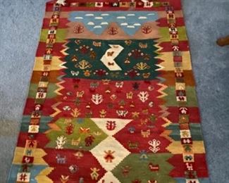 $250 each - 2nd primitive rug 3”2”x 4’9” 