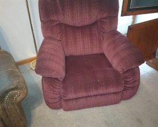 Maroon recliner great condition