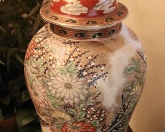 Ginger jar, decorative, Asian style