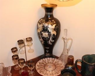 Urn, decorative, decanter