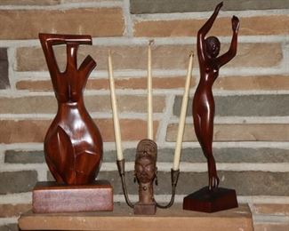 figurines, statues, candle holder, sculpture, carving