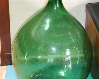 glass bottle, green