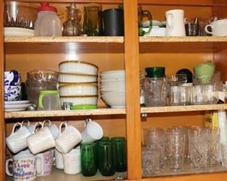 kitchenware, glassware, mugs, glasses, bowl
