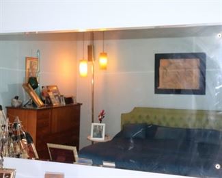 large mirror, rectangular mirror, wall mirror, beveled mirror, MCM