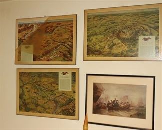 wall accents, maps