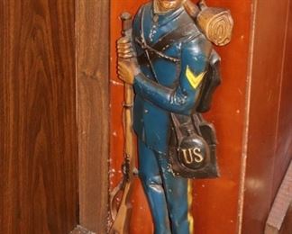 wall plaque, vintage, soldier