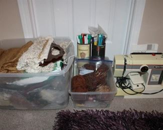 SEWING MACHINE, KNITTING P/CROCHET NEEDLES